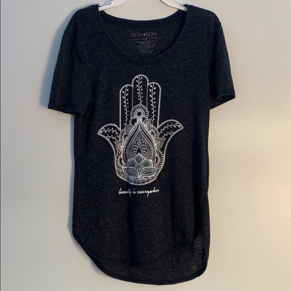 Dark grey graphic T-shirt